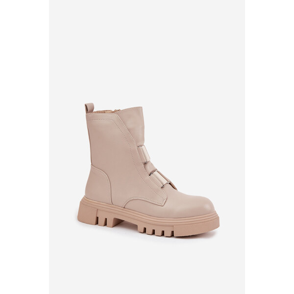 Kesi Dámska zateplená pracovná bunda Jezzi Mailyra z ekokože na zips - 66665380