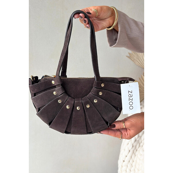 Boto Kabelka z přírodního semiše čokoládová Marivane 66664691