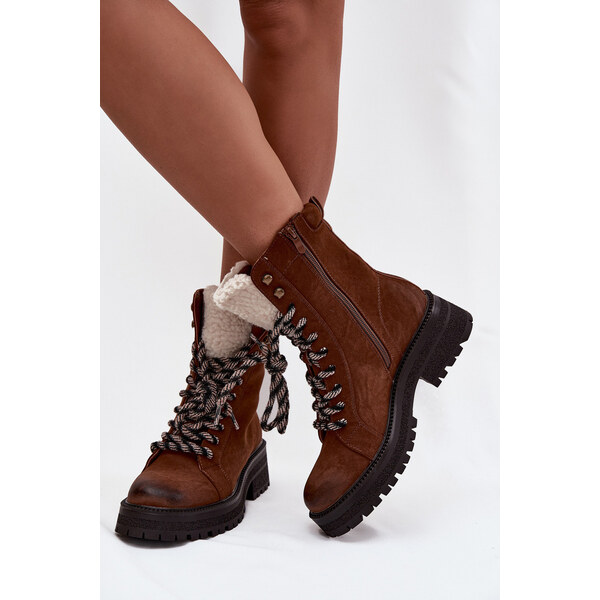 Kesi Dámske trapasy z ekokože - camel Bellora 66884157