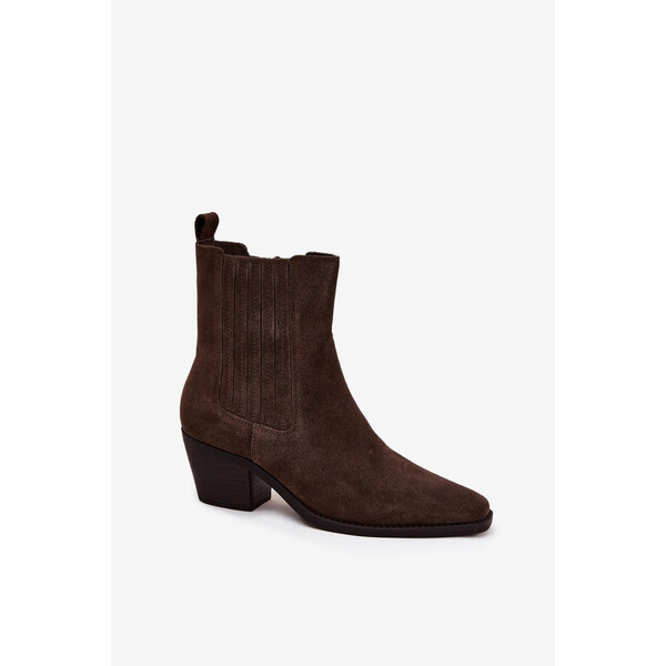 Kesi Dámska zateplená členková obuv Arelia - hnedá 66665663