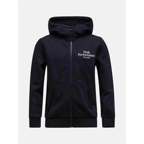 Peak Performance Jr Original Zip Hood Black 67005613
