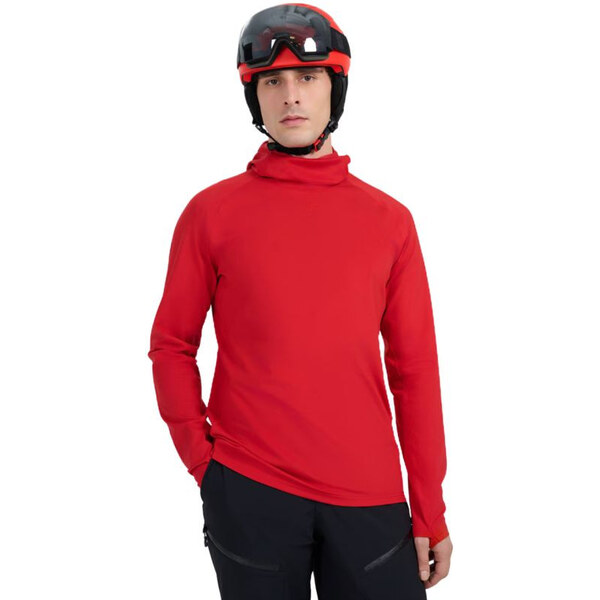 Pánska termo mikina 4F M100 tmavo červená 4FWAW25UBRUM100 61S pánske 66666043
