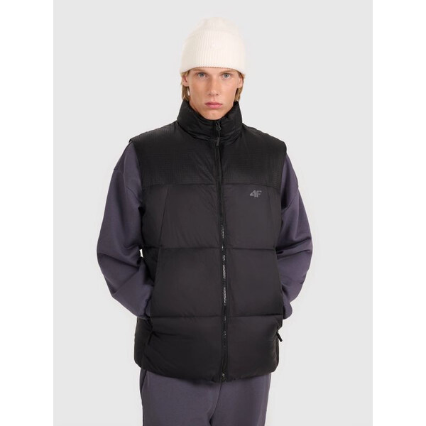 Pánske páperové tričko bez rukávov so syntetickou výplňou 4F 66666051