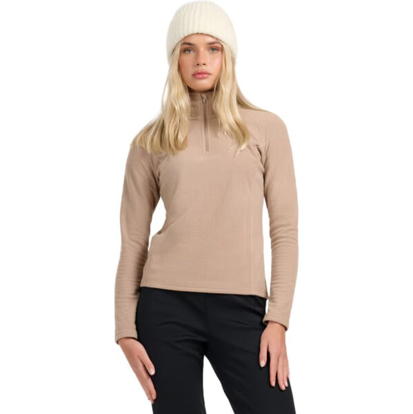 Dámska fleecová mikina 4F F069 svetlohnedá 4FWAW25UFLEF069 82S 66666175