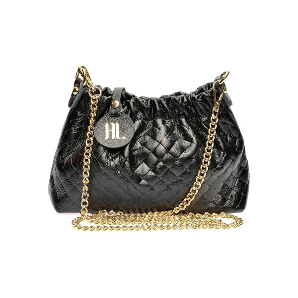 Anna Luchini Dámska kožená kabelka AL 8162 Nero 66666439