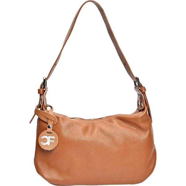 Carla Ferreri Dámska kožená kabelka CF1945 Cognac 66666442