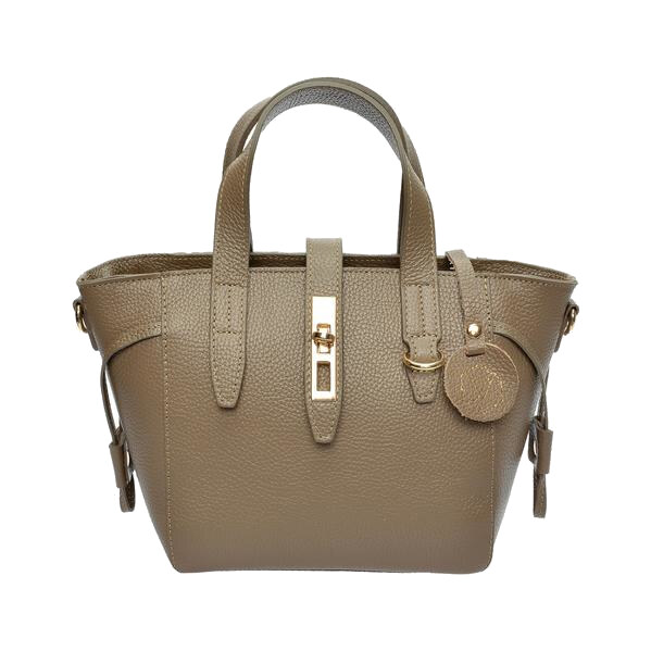 Luisa Vannini Dámska kožená kabelka LV 127 Fango 66666452