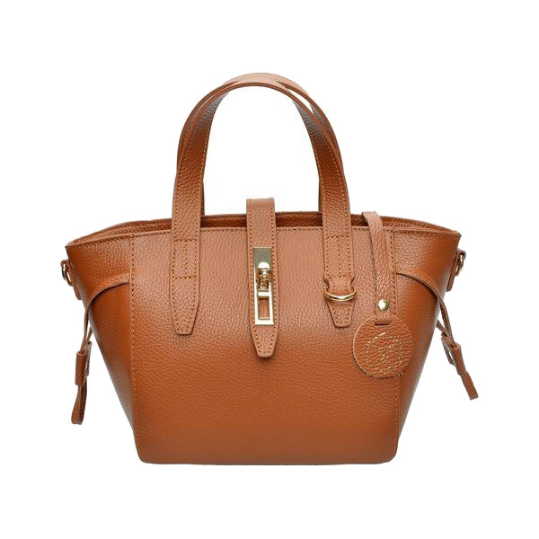 Luisa Vannini Dámska kožená kabelka LV 127 Cognac 66666461