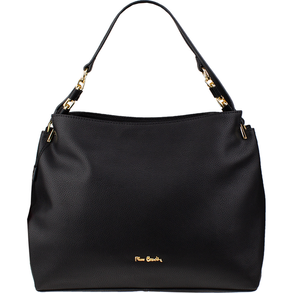 Čierna kožená talianska kabelka Pierre Cardin 55098 Nero NovaKabelka 66666580