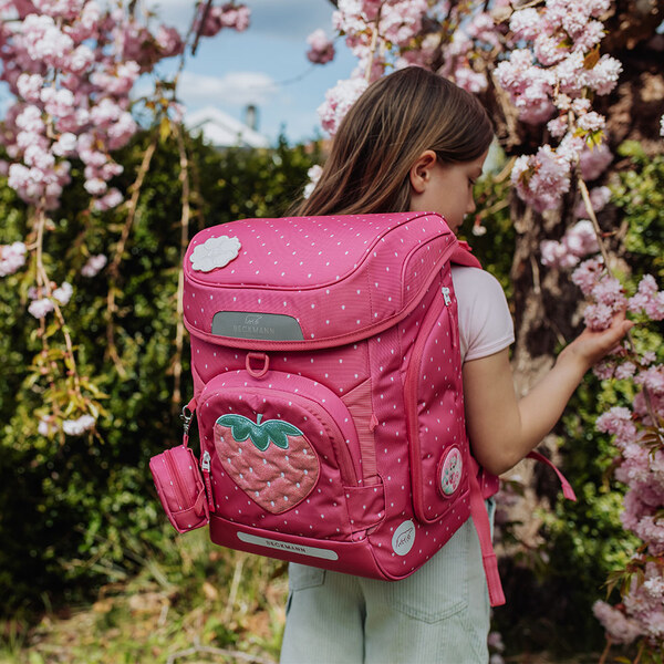 Školská aktovka Premium AIR Strawberry BECKMANN 66666659