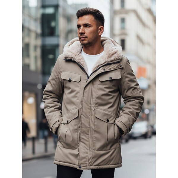 Dstreet Teplá béžová pánska parka 65638715