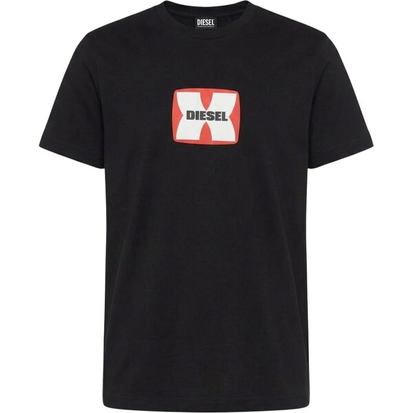 DIESEL Embossed Logo Black tričko 65003514