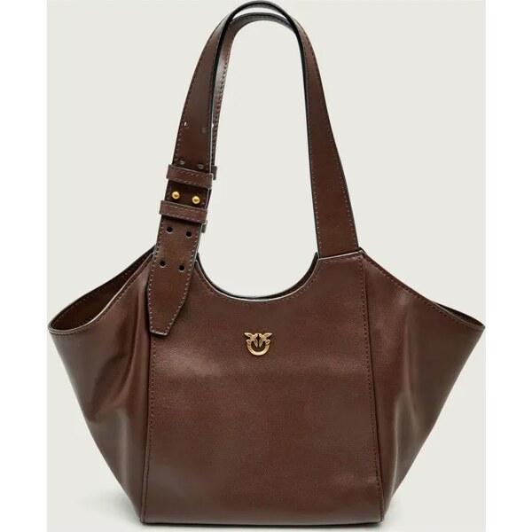 Pinko Kožená kabelka na rameno TOTE MINI 66667320