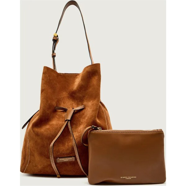 GIANNI CHIARINI Kabelka na rameno + príručná taštička SIENNA | semiš 66654859