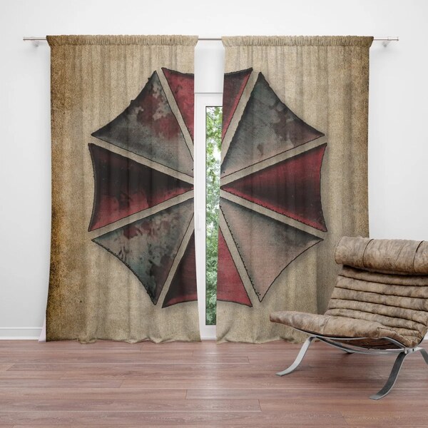 Sablio Záves Resident Evil Umbrella Corporation Vintage: 2ks 140x250cm 65110786