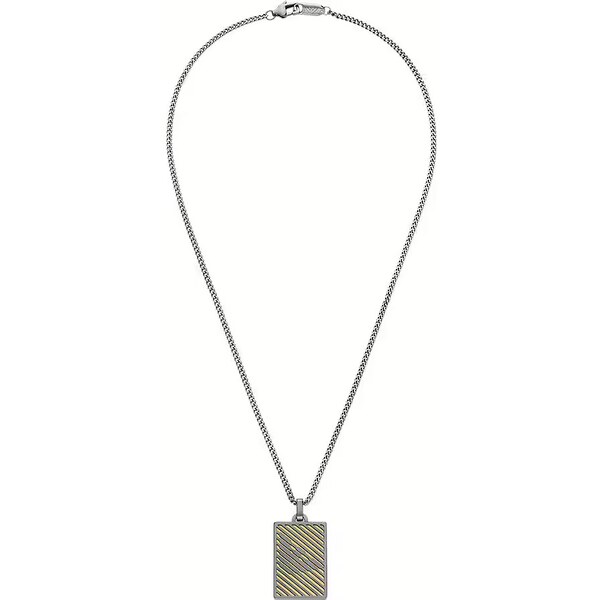 Emporio Armani Bicolor náhrdelník z ocele Psie známka EGS3239060 66672256