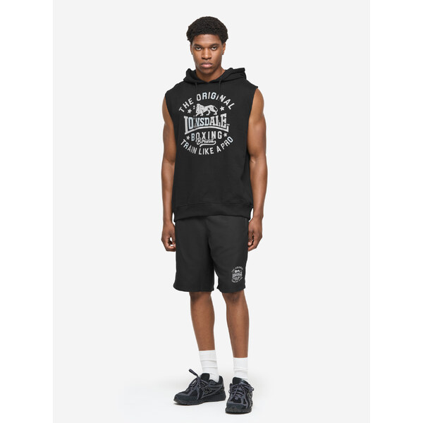 Lonsdale Mens sleeveless hoodie & shorts set regular fit 64714069