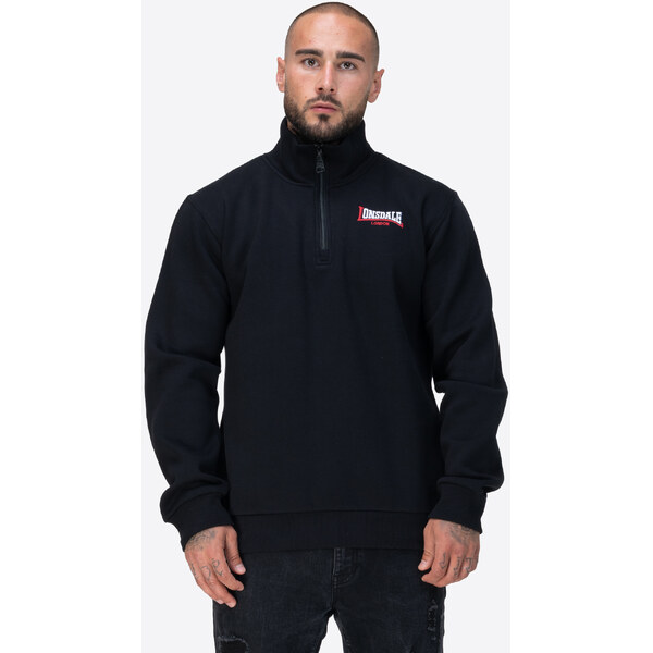Lonsdale Mens sweatshirt quarter zip regular fit 65475747