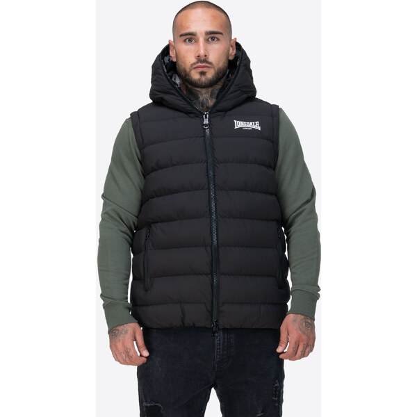 Lonsdale Mens hooded vest regular fit 65500143