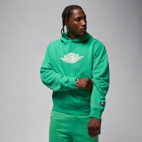 Jordan Rare Air Fleece Pullover Hoodie Stadium Green - Pánske - Mikina 66675155