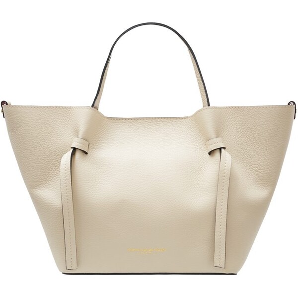 Glamorous by GLAM Kožená kabelka s červenou podšívkou béžová 66675449