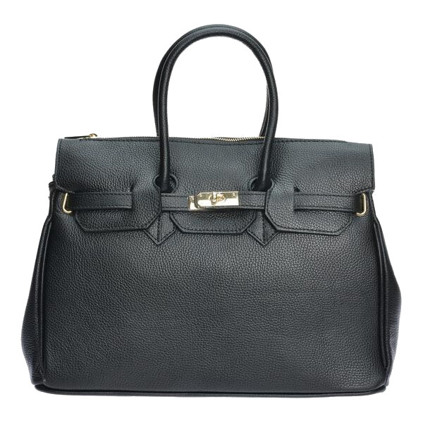 Luisa Vannini Dámska kožená kabelka LV WH SBV 39 Nero 66675512