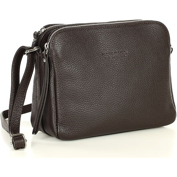 MARCO MAZZINI Kožená crossbody taška cez rameno s dvoma priehradkami | 66676020