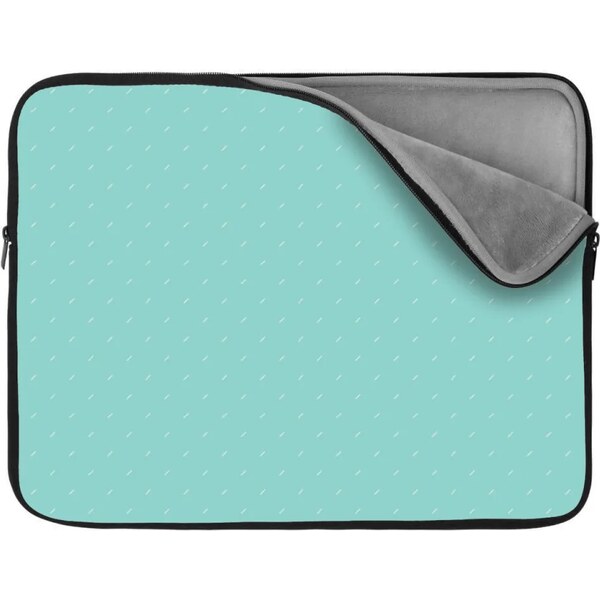 Sablio Obal na notebook Biele čiarky na tyrkysovej 65426955