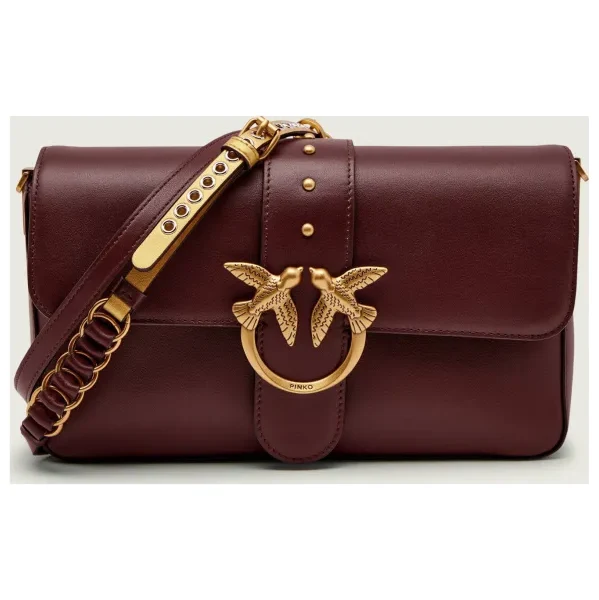 Pinko Kožená crossbody kabelka LOVE ONE CLASSIC SLOUCHY 66248339
