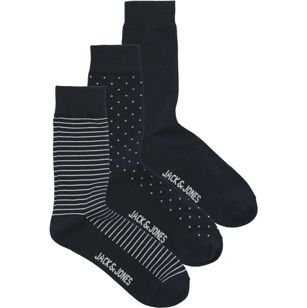 JACK & JONES Ponožky JACHANK tmavomodrá / biela 66681000