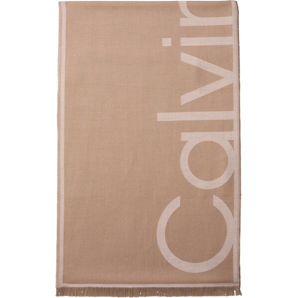 Calvin Klein Oversize šál svetlobéžová / svetlohnedá 66681644