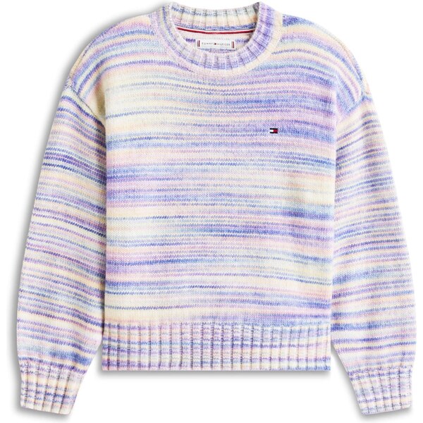 TOMMY HILFIGER Sveter modrá / pastelovo žltá / fialová / biela 66681698