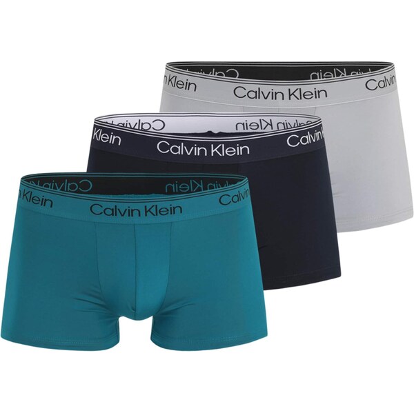 Calvin Klein Underwear Boxerky svetlosivá / petrolejová / čierna 66681754