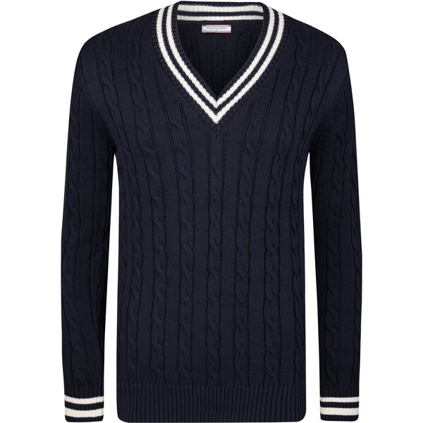 Felix Hardy Sveter námornícka modrá / biela 66681851