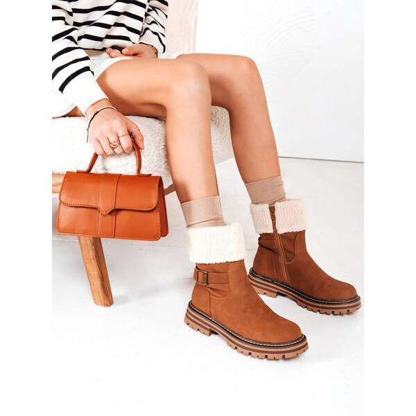 DStreet Dámske hnedé zimné snehule 66683439