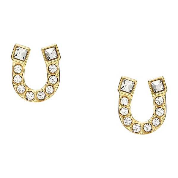 Fossil Pozlátené kôstkové náušnice Podkova JF04908710 66682917