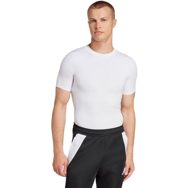 Pánske tričko adidas Techfit s krátkym rukávom biele JP4675 pánske 66690808