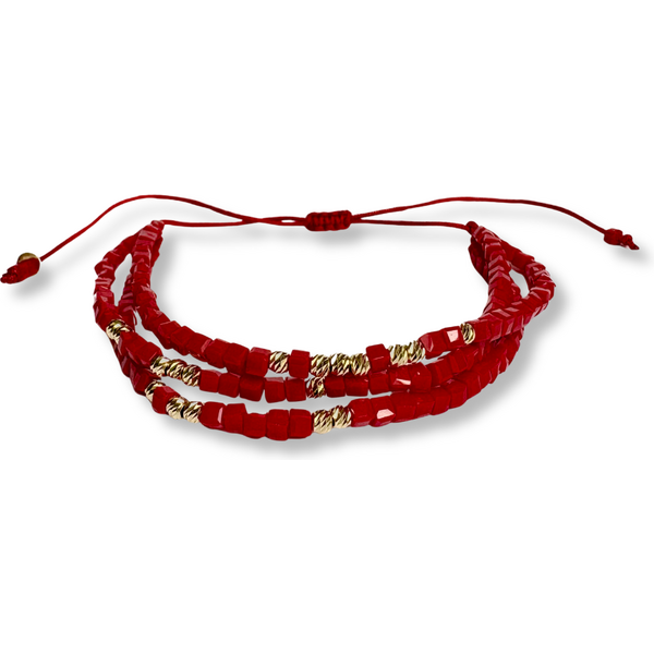 Lillian Vassago Zlatý náramok s krištáľmi LLV07-GB018R 53199066