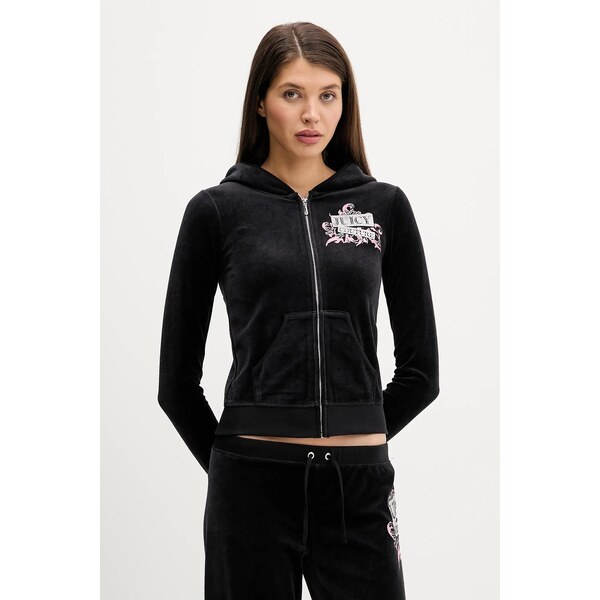 Velúrová mikina Juicy Couture Wrap You Up 66691891