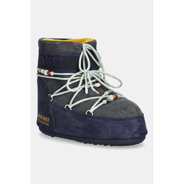 Semišové snehule Moon Boot MB X GIR ICON LOW SUEDE BEADS 66692253