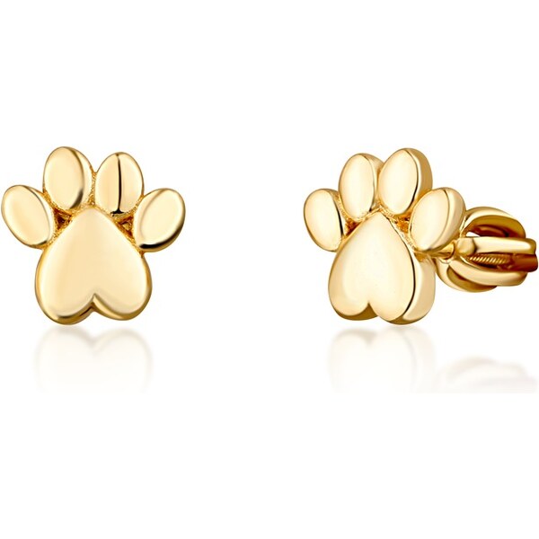 JVD Slušivé pozlátené náušnice Tlapka SVLE1606XH2GOSR 66693499