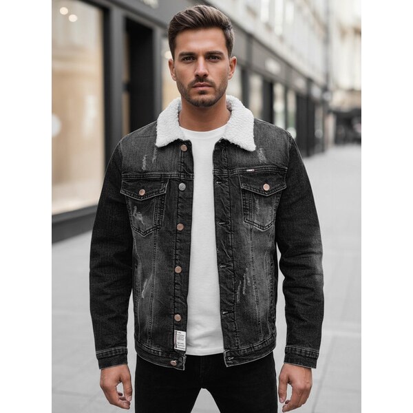 Dstreet Originálna grafitová prechodná rifľová bunda 57876974