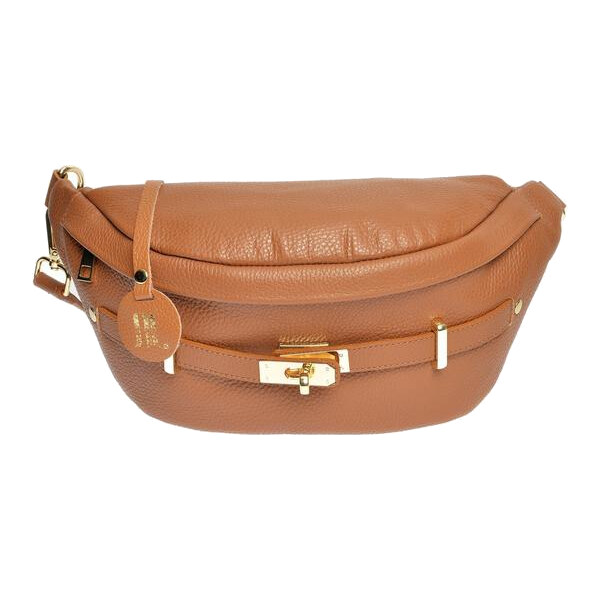 Anna Luchini Dámska kožená ľadvinka AL 1850 Cognac Scuro 66693484