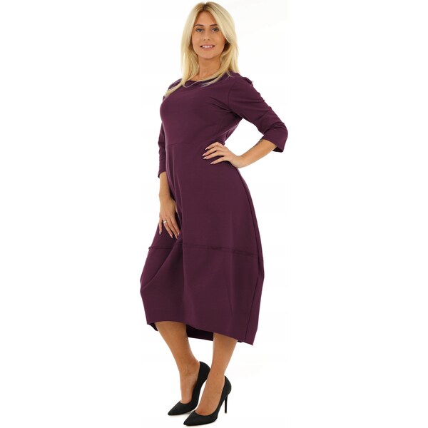 Fashionweek Pohodlné teplákové šaty oversized MF896 48750261