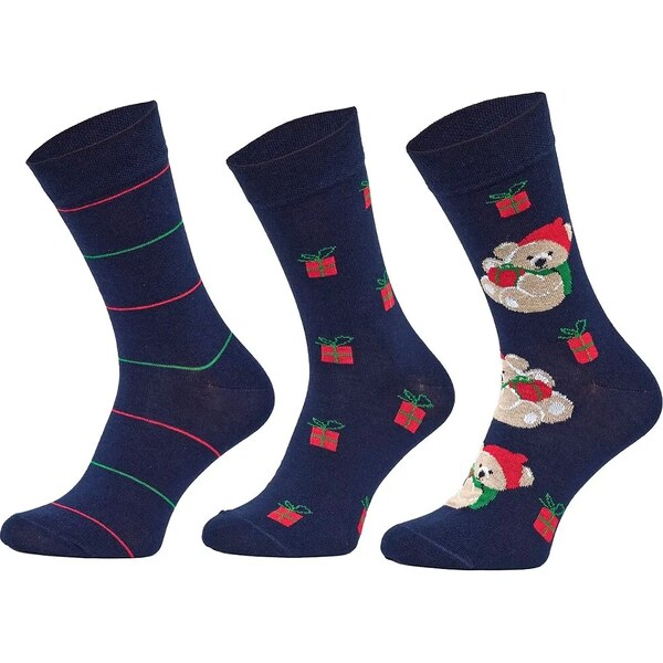 3PACK Vianočné ponožky Cornette Premium A66 39-47 66926183