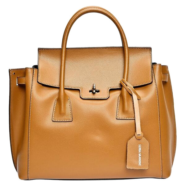 Luisa Vannini Dámska kožená kabelka LV 479 Cognac 66694453