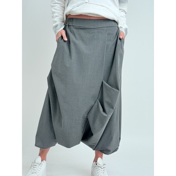 MEGG Šedá nohavicová sukňa SMART 66695089