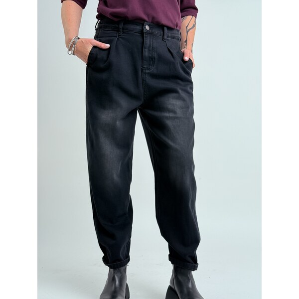 Voga Móda Čierne džínsy YAN 66695084