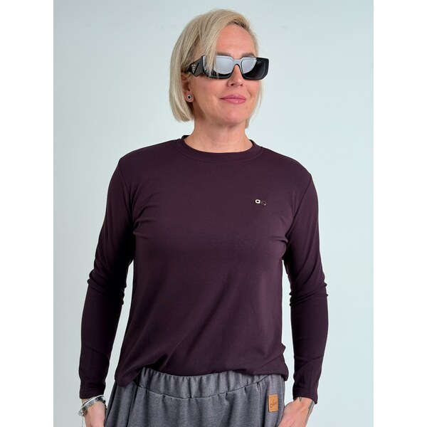 BRIGITTE Bordové tričko ALO 66695101