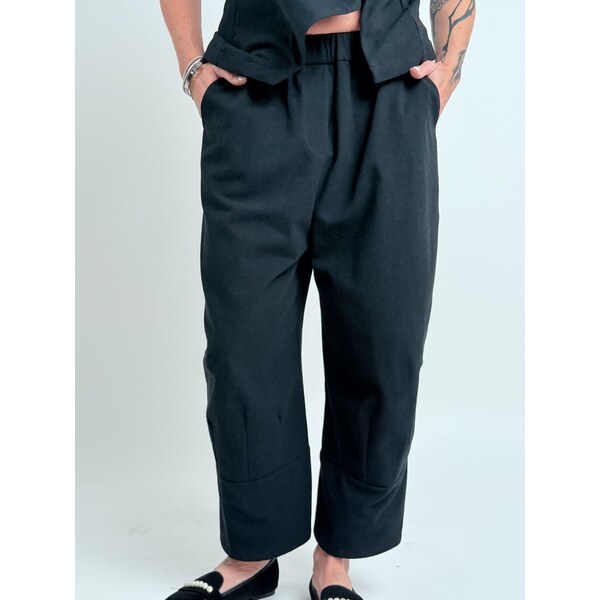 WENDY TRENDY Čierne nohavice STEFFI 66695112